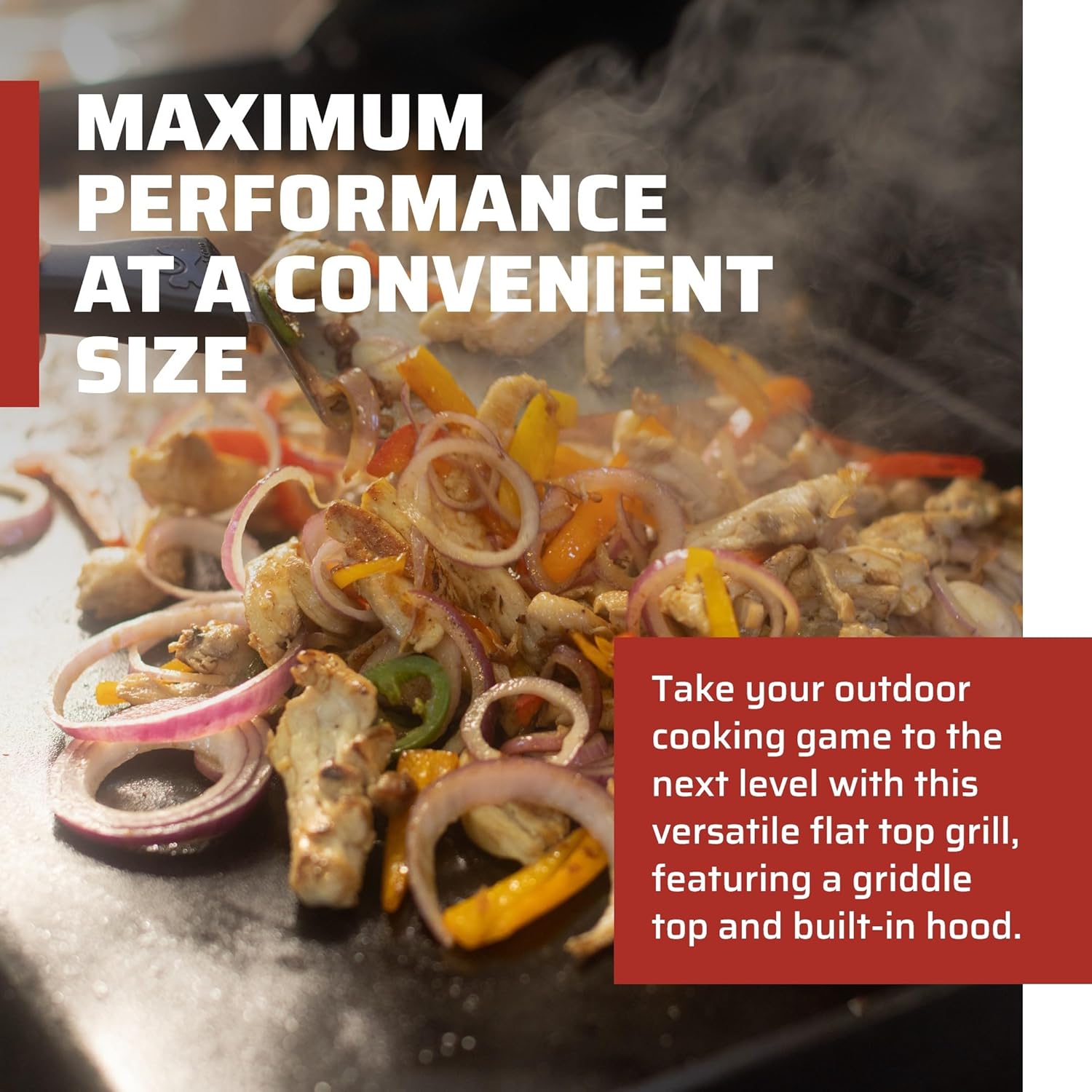 Camp Chef Flat Top 600 with Lid Hood - Flat Top Gas Grill with Griddle & Wind Deflectors for Outdoor Cooking Equipment