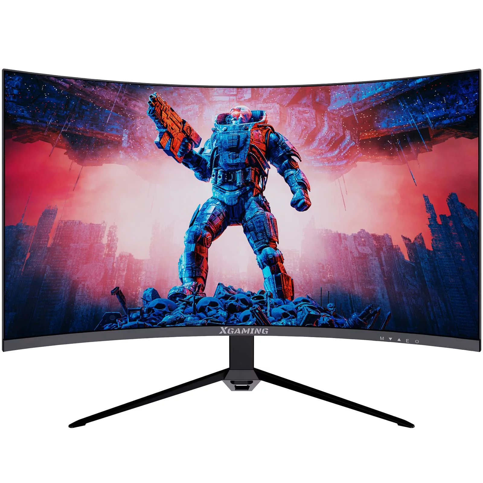 Xgaming 27-inch 165Hz/144Hz Curved Gaming Monitor, Ultra Wide 16:9 1440p PC Monitor for Laptop with 2*Speakers, 1ms AMD, QHD2K(2560 x 1440p) HDR Computer Monitor Support VESA, HDMI&DP, Metal Black