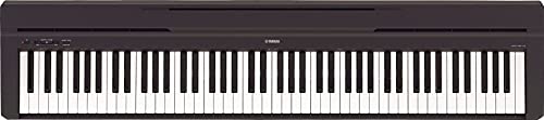 Yamaha 88-Key Weighted Portable Digital Piano Keyboard with Music Rest, Sustain Foot Switch, Built-in Speakers, USB Connectivity, Black (P45B)