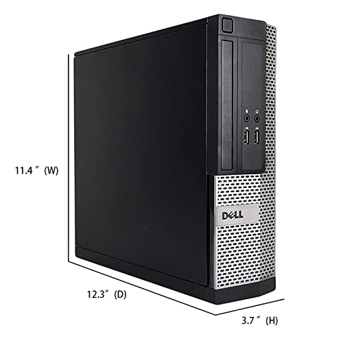 Dell OptiPlex Computer Desktop PC, Intel Core i5 3rd Gen, 16GB RAM, 2TB HDD, MTG New 20 inch LED Monitor, RGB Speaker and Keyboard Mouse, WiFi, Windows 10 Pro (Renewed)