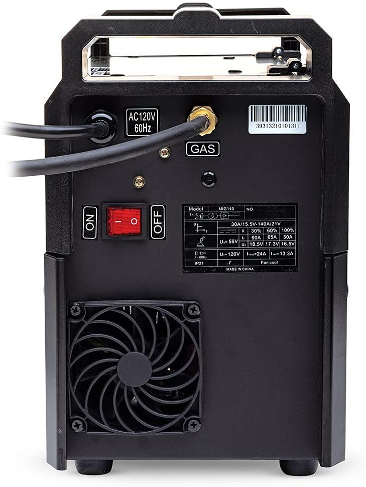 Eastwood 140 Amp MIG Welder 120V Tweco-Style Torch Unit for Metal & Thin Steel