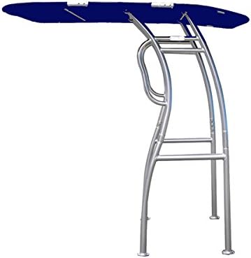 Dolphin Pro2 T-TOP Center Console Fishing Boat Tower Bimini Canopy, Marine Anodized Aluminum, Collapsible TTOP, Centre Fold Down Shade Roof