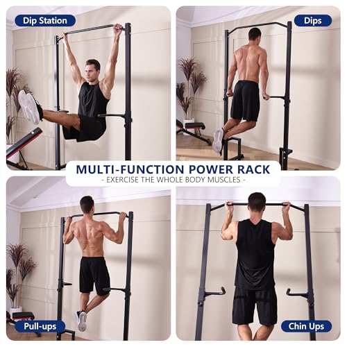 Pull Up Station Pull Up Bar for Home Gym Equipment Dip Station Power Tower Strength Training Fitness Equipment