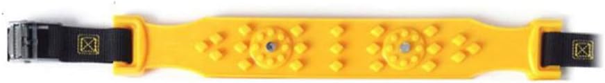 FAVOMOTO 10Pcs Car Snow Chains Anti Slip Tire Chains Portable Emergency Traction Snow Mud Chains for Snowfield Winter Driving Truck Yellow Pack of 2