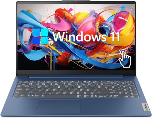 Lenovo IdeaPad 3 Laptop, 15.6" FHD Touchscreen, Intel Core i5-1155G7, 24GB RAM, 512GB SSD, Webcam, HDMI, Wi-Fi 6, Windows 11 Home, Blue
