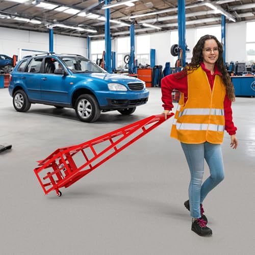 2 Pack Hydraulic Car Ramps, 11050LBS 5T Car Ramp High Lift 9"-14.2", Heavy Duty Steel Car Lift Ramp, Automotive Truck Service Ramps for Oil Changes Support Jack for Maintenance, Black