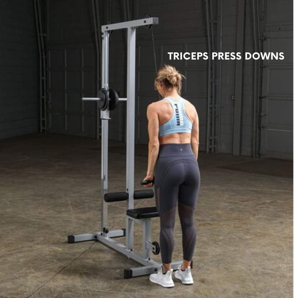 Body-Solid Powerline PLM180X LAT and Low Row Cable Pull Down Machine