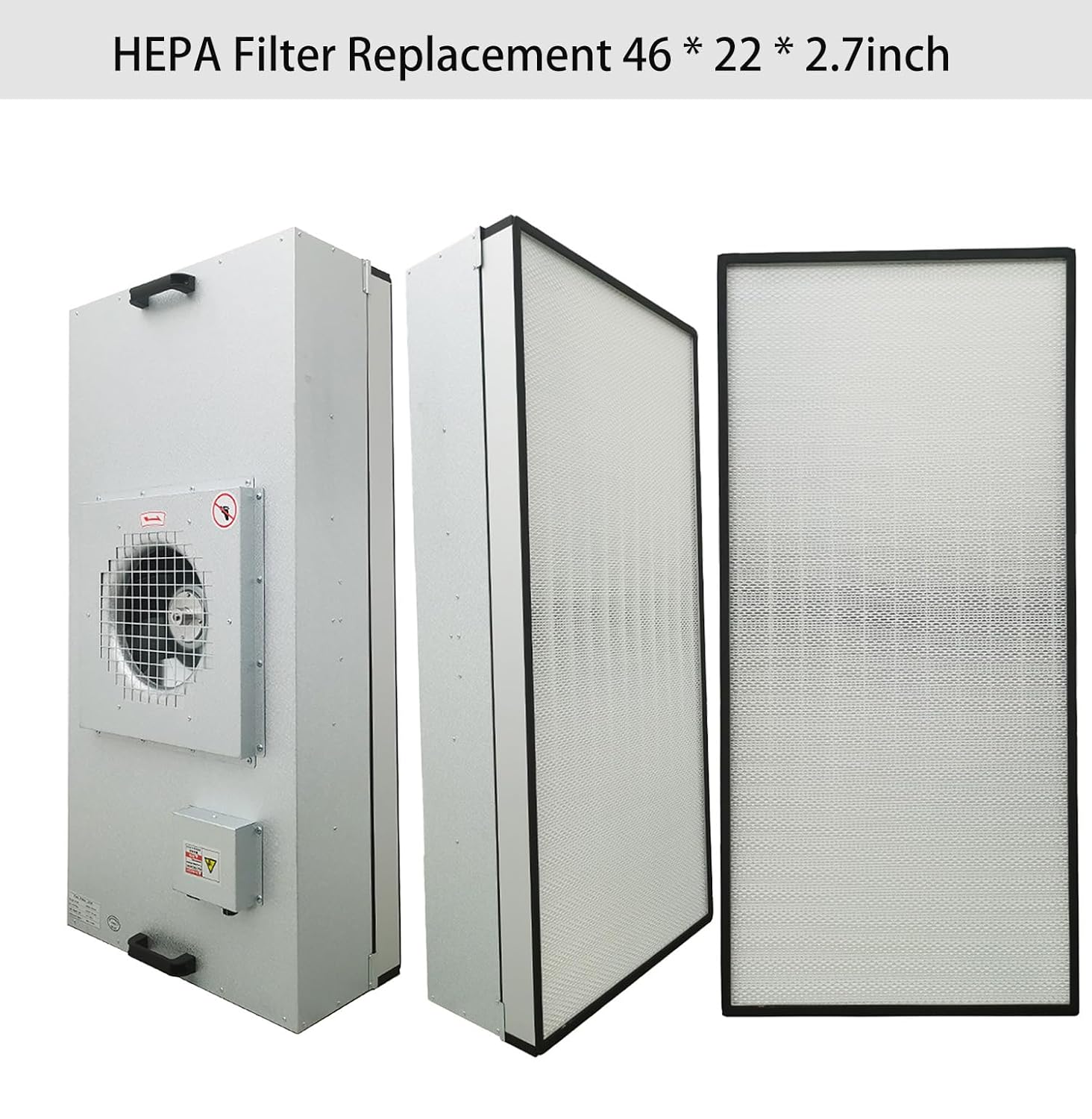 HEPA Filter Replacement 46 * 22 * 2.7inch for FFU Vertical Laminar Flow Hood Clean Bench Clean Room