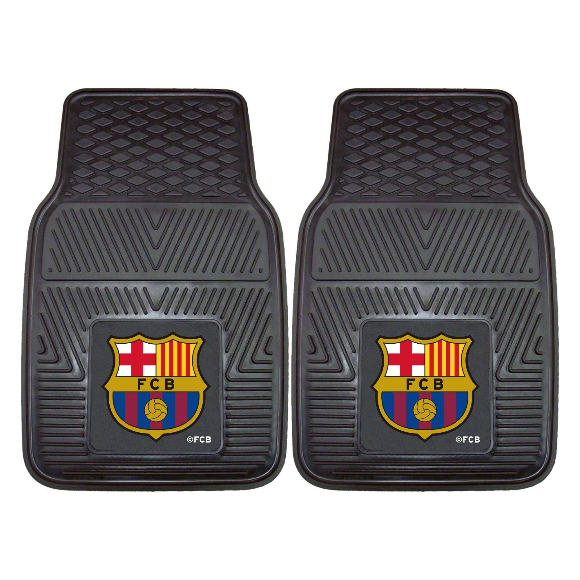 Fcbarcelona 2-pc Vinyl Car Mat Set 17x22x27x22