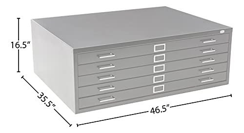 Safco Products 4997WHR Flat File Closed Base for 5-Drawer 4996WHR Flat File, Sold Separately, White