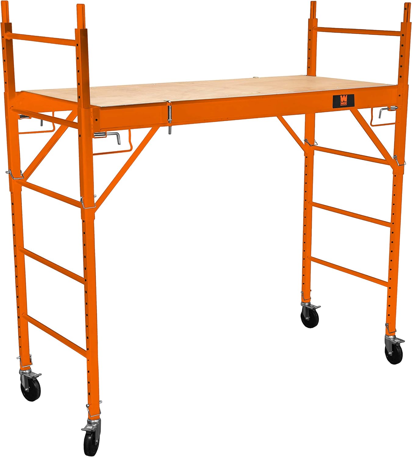 WEN 31110T Baker-Style 6.25 ft. Multi-Purpose 1000-Pound-Capacity Rolling Steel Scaffolding