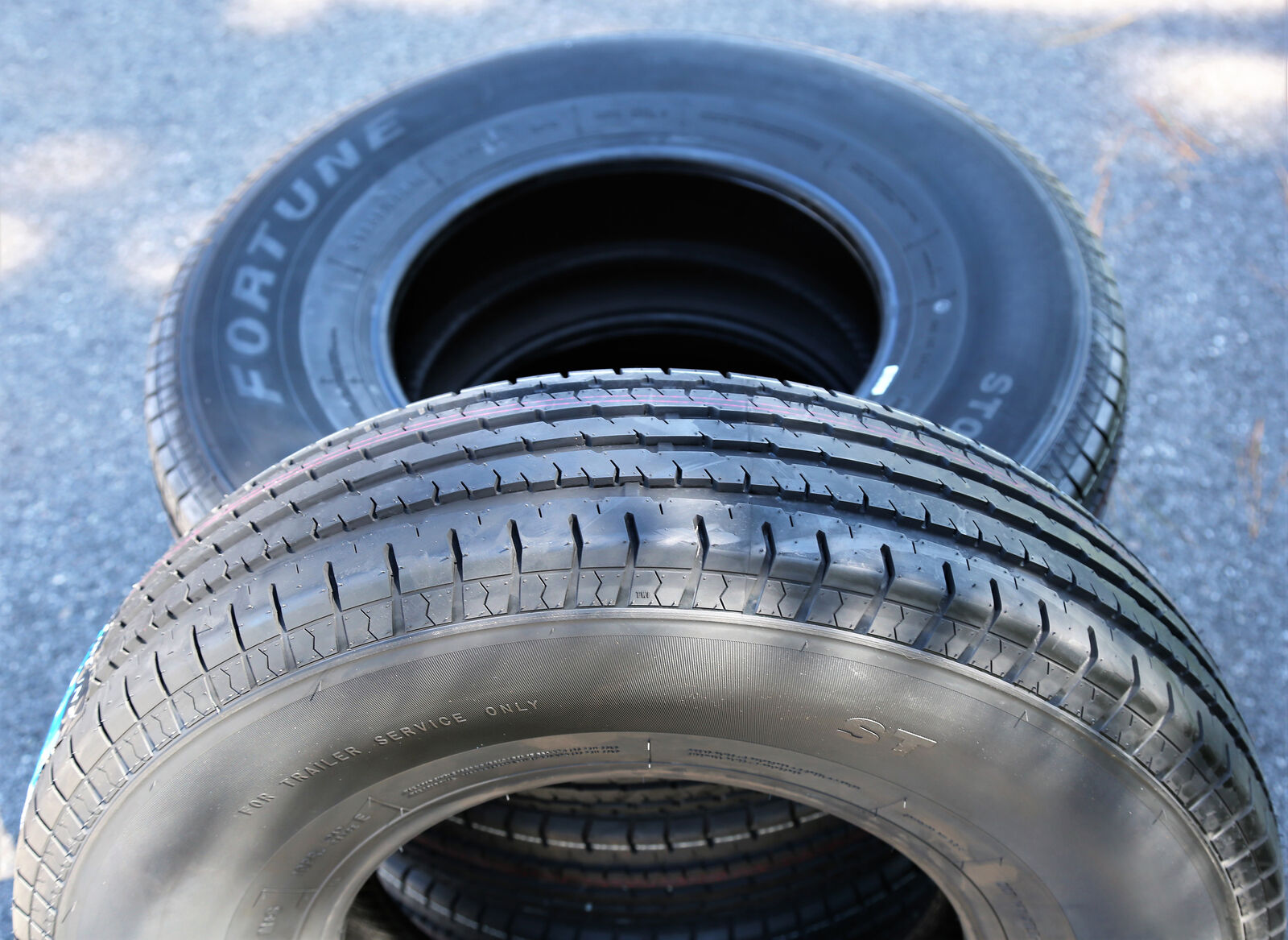 Set of 4 (FOUR) Fortune ST01 ST 205/75R15 Load C (6 Ply) Trailer Tires