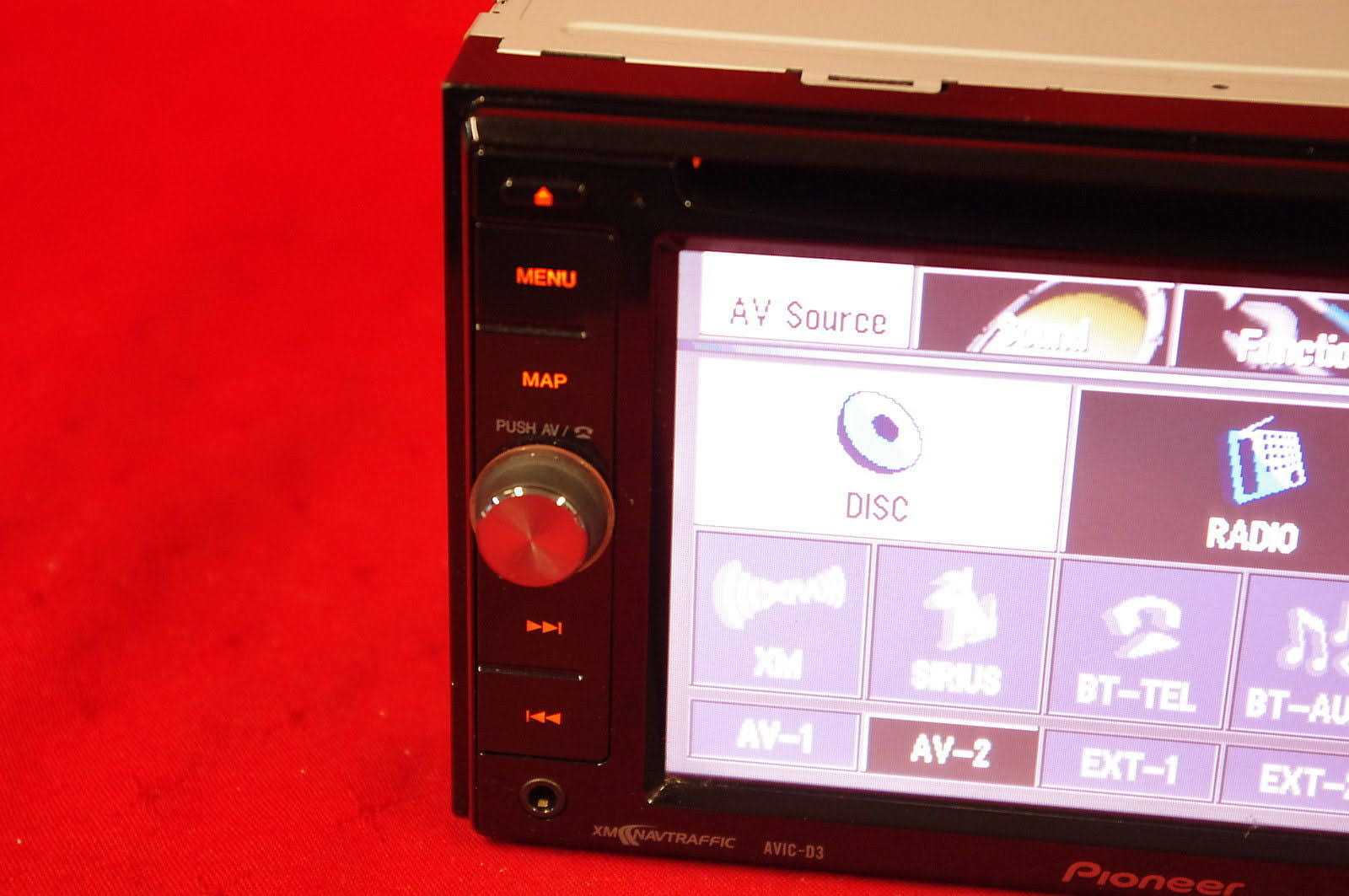 Pioneer Avic-d3 Radio Head Unit, Light Use No Box #U8