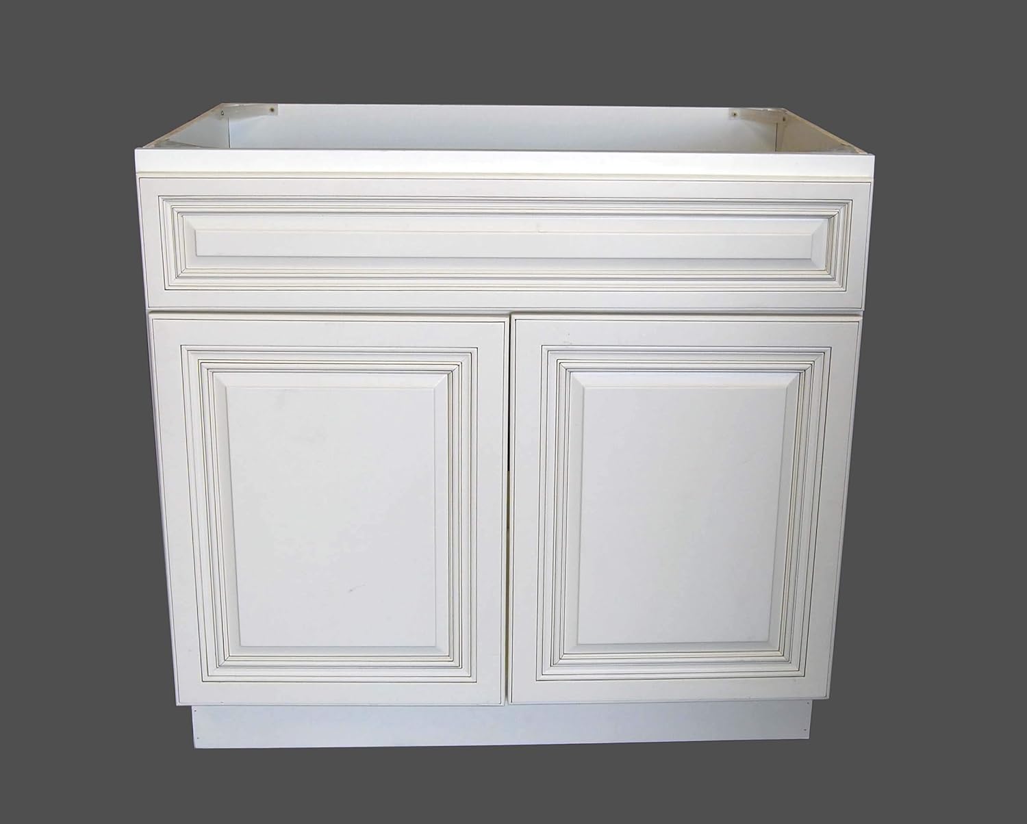 New Atique White Single-Sink Bathroom Vanity Base Cabinet 30" Wide x 21" Deep