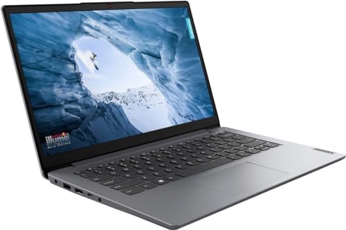 Lenovo IdeaPad 1 Business Laptop - 14" HD Display, Intel Celeron N4020, 4GB RAM, 192GB Storage(128GB eMMC + 64GB SD Card), ‎Intel UHD Graphics, Wi-Fi 6, Windows 11 Pro, with Laptop Stand