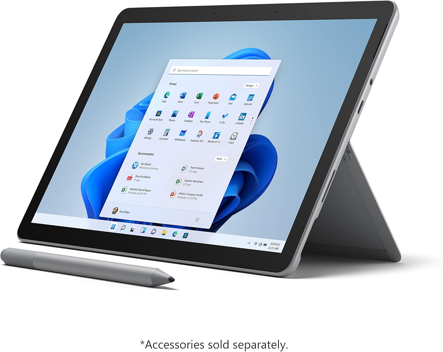 Microsoft Surface Go 2 - 10.5" Touch-Screen - Intel Pentium - 4GB Memory - 64GB - Wifi - Platinum