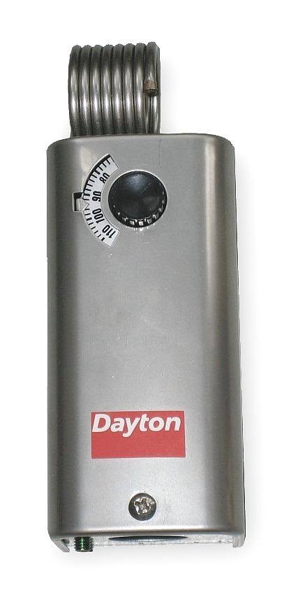 Dayton Line Volt Mechanical Tstat for Heat and Cool, 24 to 600VAC - 2NNR9