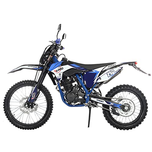 X-PRO Titan 250 DLX 250cc Dirt Bike with 5-Speed Manual Transmission, 21"/18" Wheels | All Lights, Electric/Kick Start, Zongshen Brand Engine