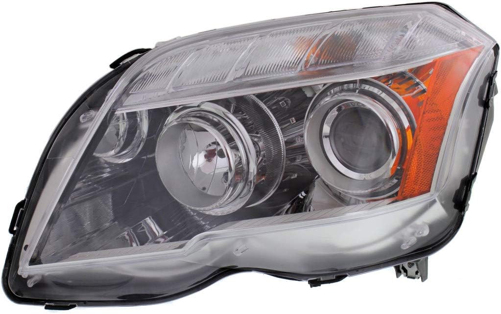 CarLights360: For Mercedes-Benz GLK350 Headlight Assembly 2010 2011 2012 Passenger Side w/Bulbs Halogen Replacement For MB2503188
