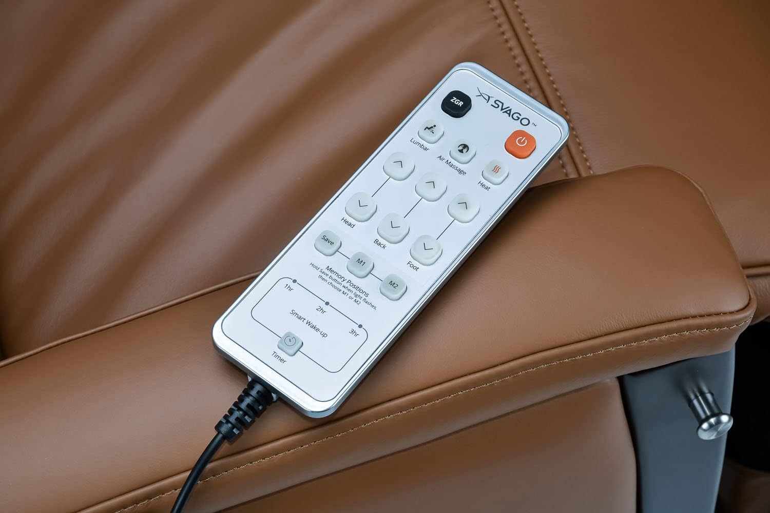 Svago ZGR Newton - The Ultimate Leather Zero Gravity Recliner (Tan)