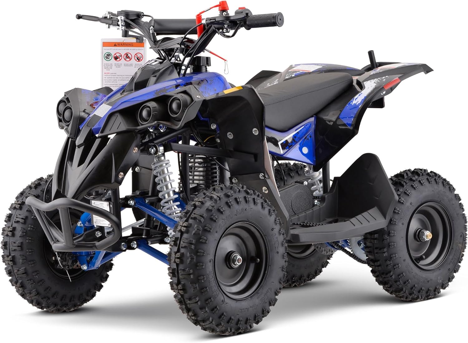 MotoTec Renegade 40cc 4-Stroke Kids Gas ATV Blue