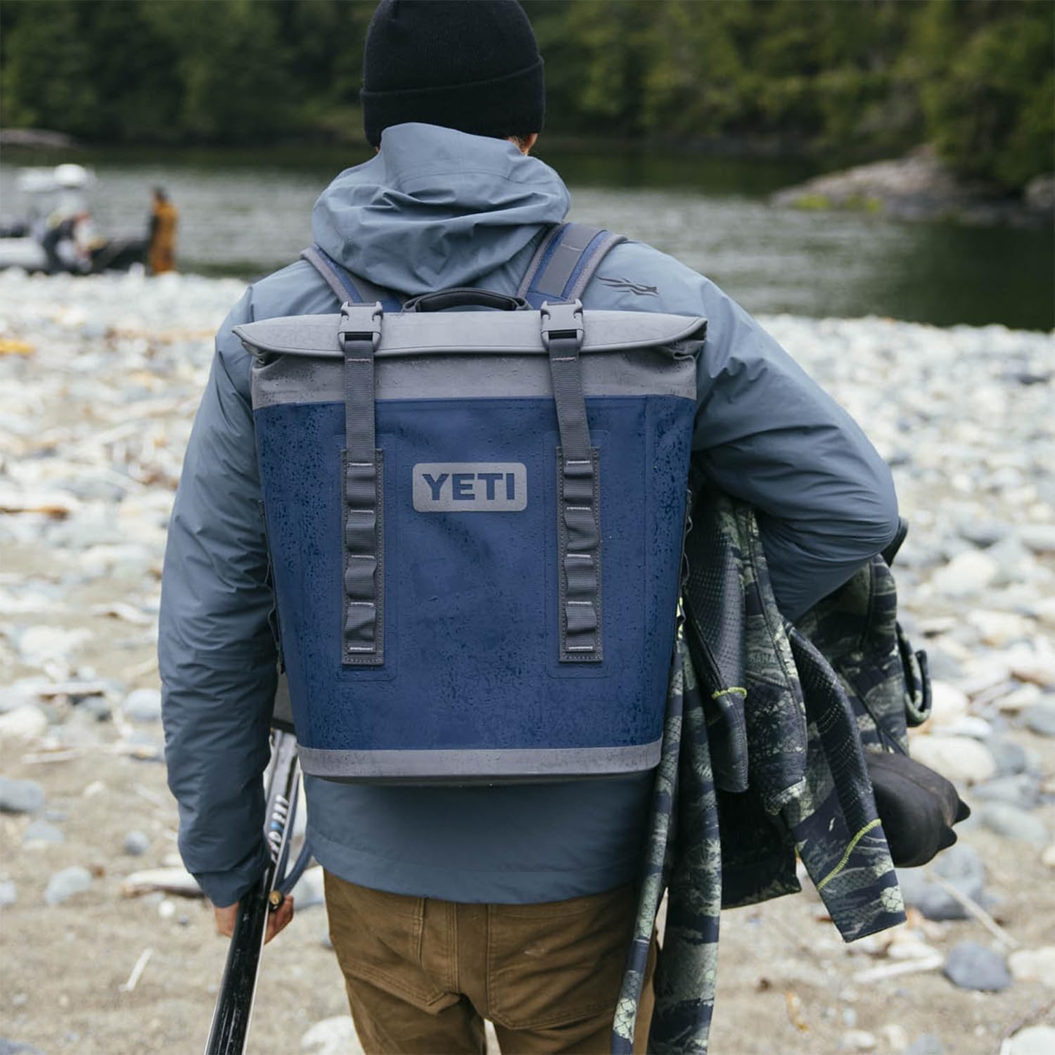 YETI Hopper M12 Soft Cooler Backpack with YETI Sidekick 3L, Navy