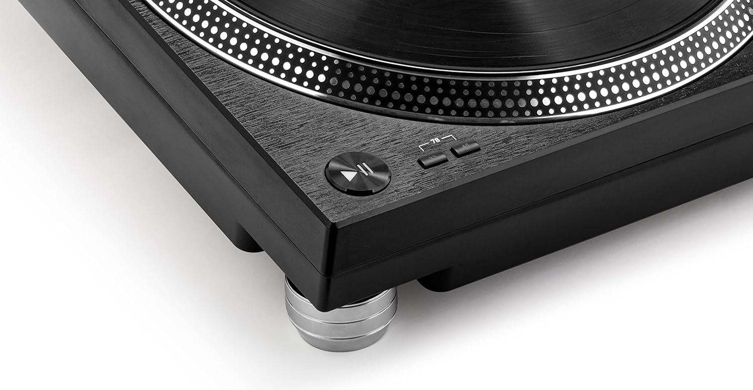 Gemini Sound TT-4000 Professional Direct-Drive DJ Turntable, High Torque, 3 Speeds Vinyl Record Player, Switchable Phono Preamp, Variable Pitch Control, Die-Cast Aluminum Platter, USB Audio Interface
