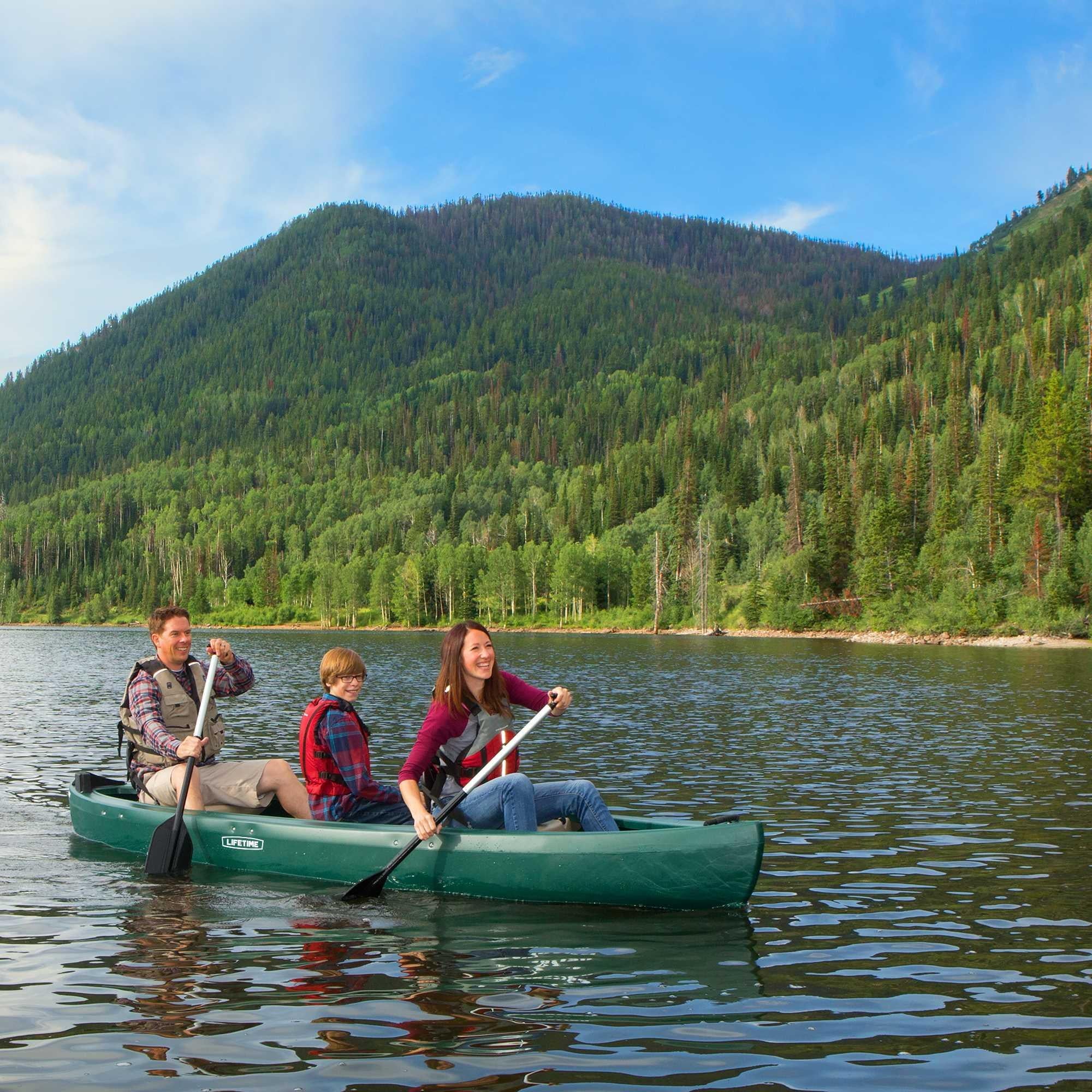 Lifetime Wasatch 130 Canoe - Forest Green - 90561