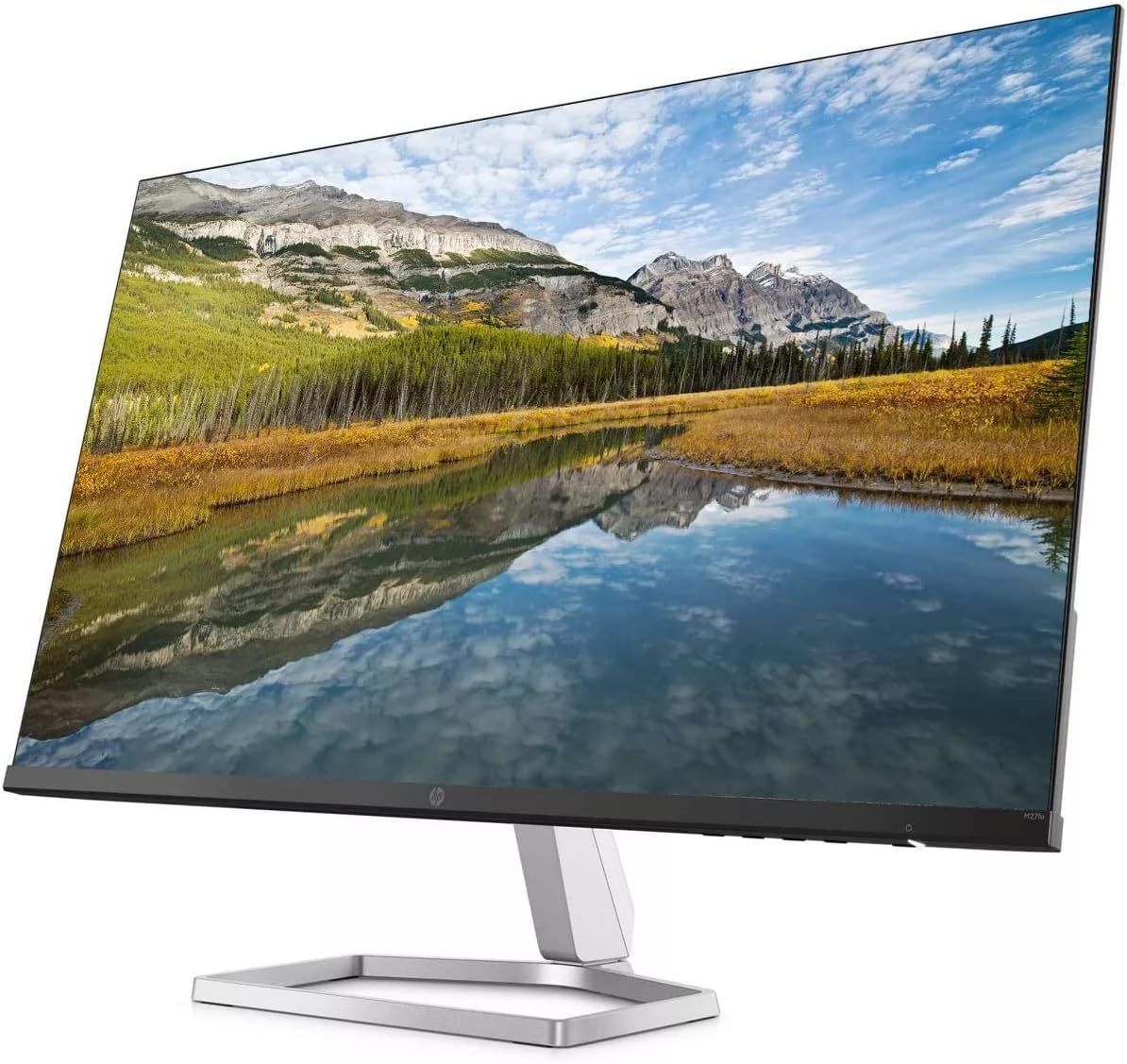 HP 27" IPS Diagonal FHD (1920 x 1080) Anti-Glare Computer Monitor | AMD FreeSync | Low Blue Light Mode | HDMI DisplayPort | 178° Height Adjustable | with High Speed HDMI Cable Bundle