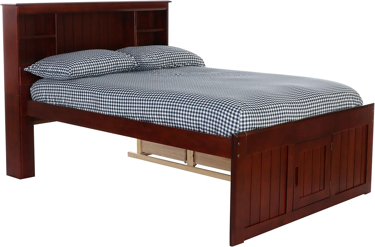 Discovery World Furniture Full Bookcase Bed with 6 Drawers Merlot