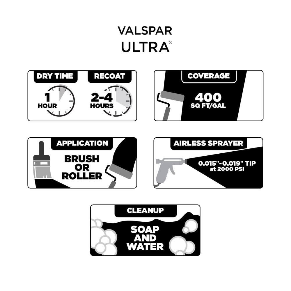 Valspar Ultra Flat Bohemian Lace Hgsw4052 Interior Paint (5-Gallon) | HGSW4052-935302