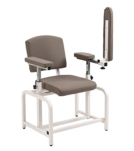 Blood Draw Chair,Comfortable Phlebotomy Chair for Spa Clinic and Treatment Room… (Gray, Normal)