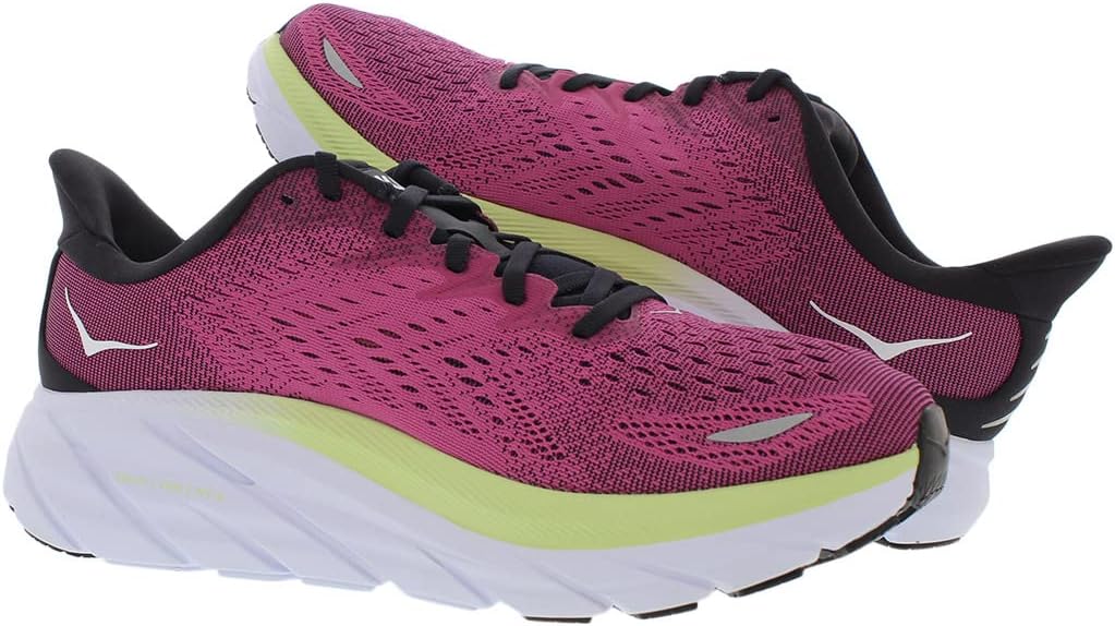 HOKA ONE ONE Clifton 8 Womens Shoes Size 6.5, Color: Blue Graphite/Ibis Rose
