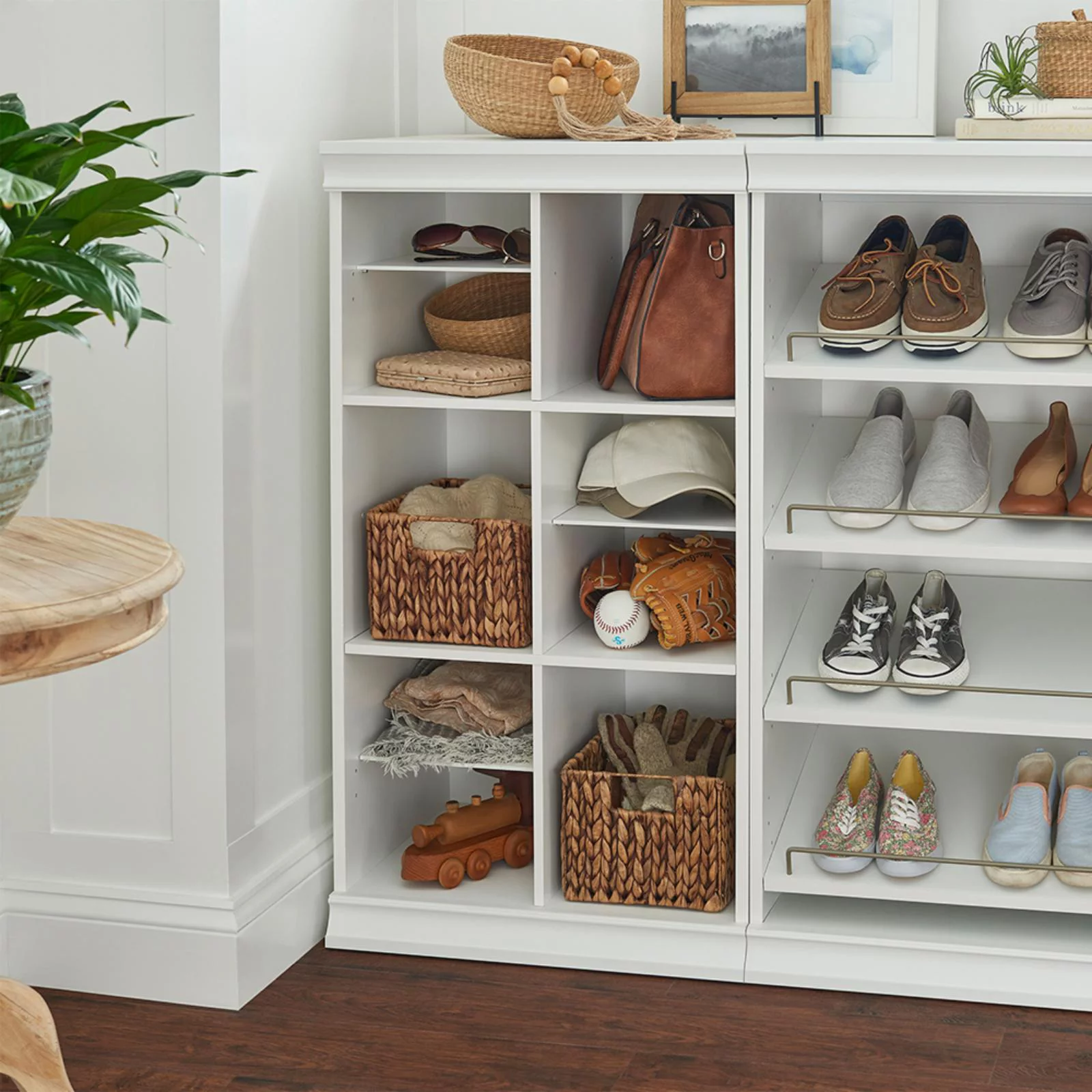 ClosetMaid Modular Closet Stackable Divided Shelf Unit