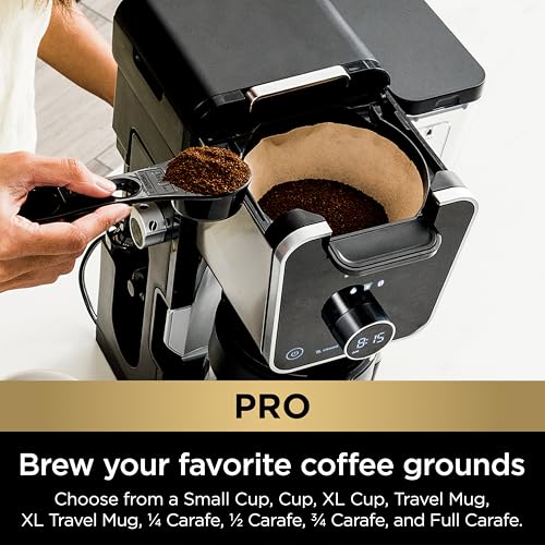 Ninja Hot and Iced Coffee Maker, Single Serve Coffee Maker and Drip Coffee Machine, DualBrew Pro Specialty 12-Cup with K-Cup Combo, Includes Permanent Filter, CFP307