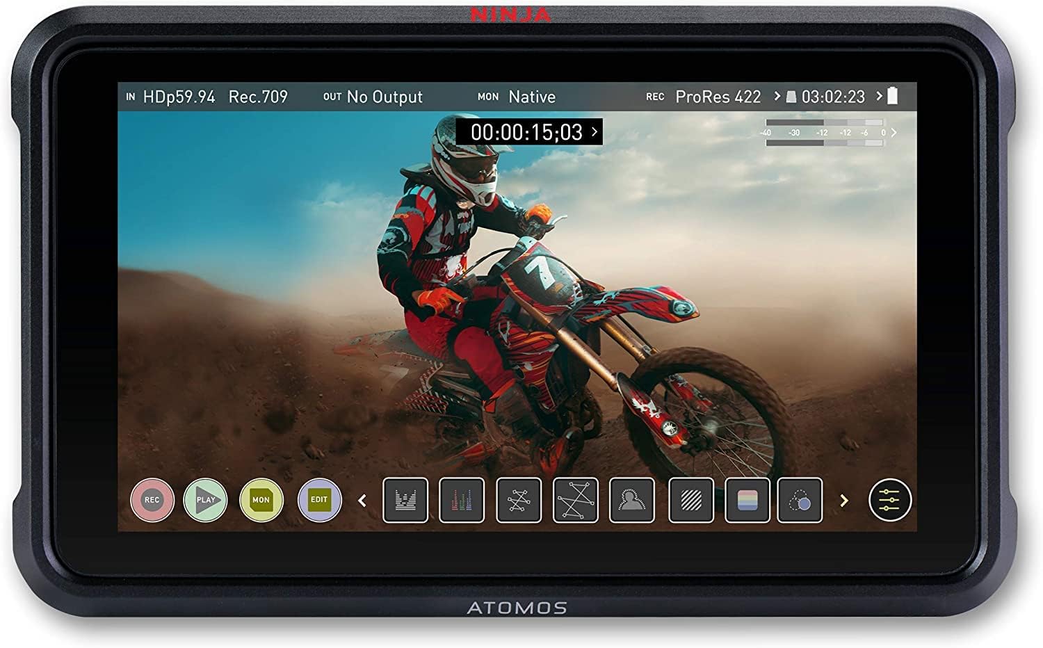 Atomos Ninja V Atomos Ninja V 4Kp60 10bit HDR Daylight Viewable 1000nit Portable Monitor/Recorder ATOMNJAV01