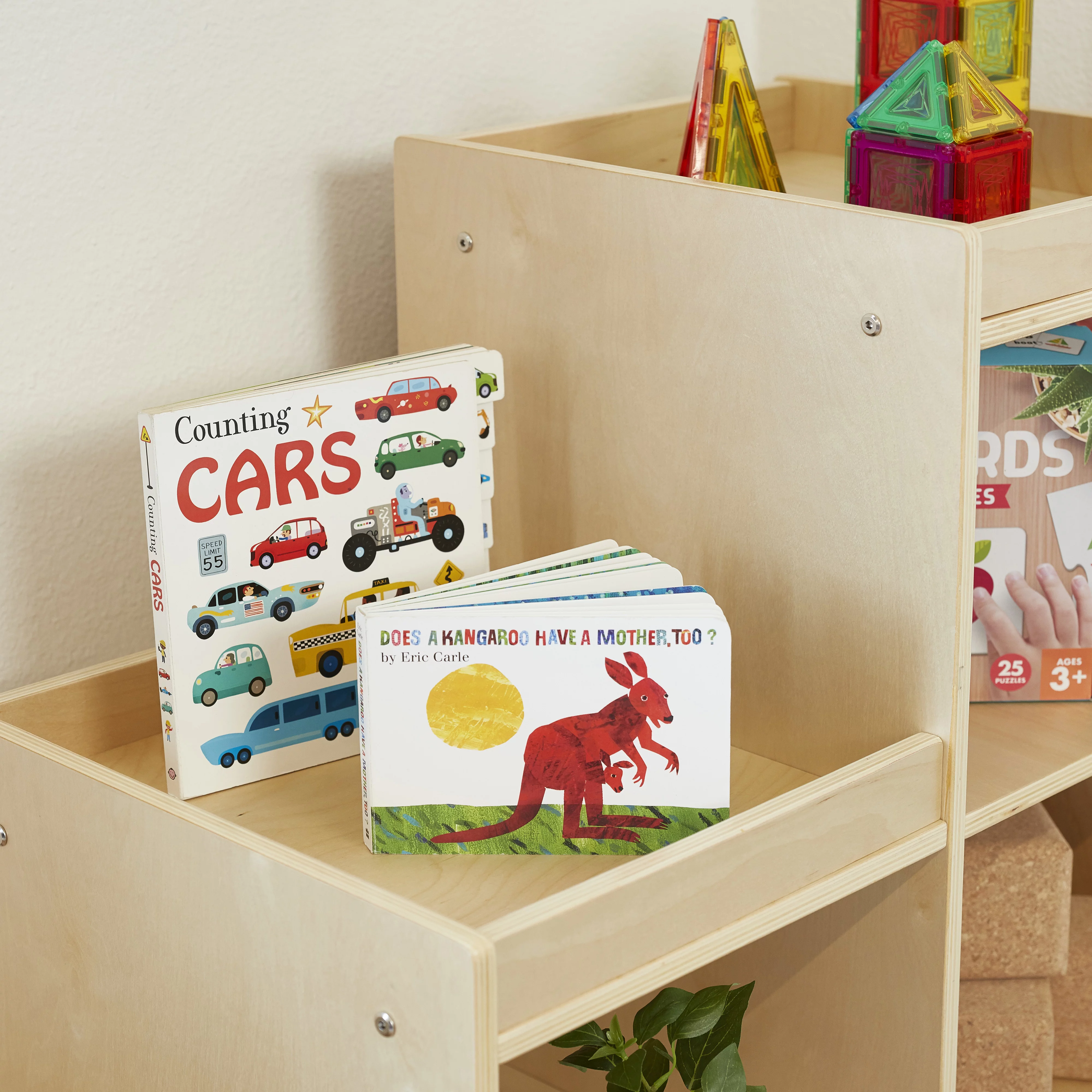 ECR4Kids 3-2-1 Cube Storage Cabinet, Kids Furniture, Natural