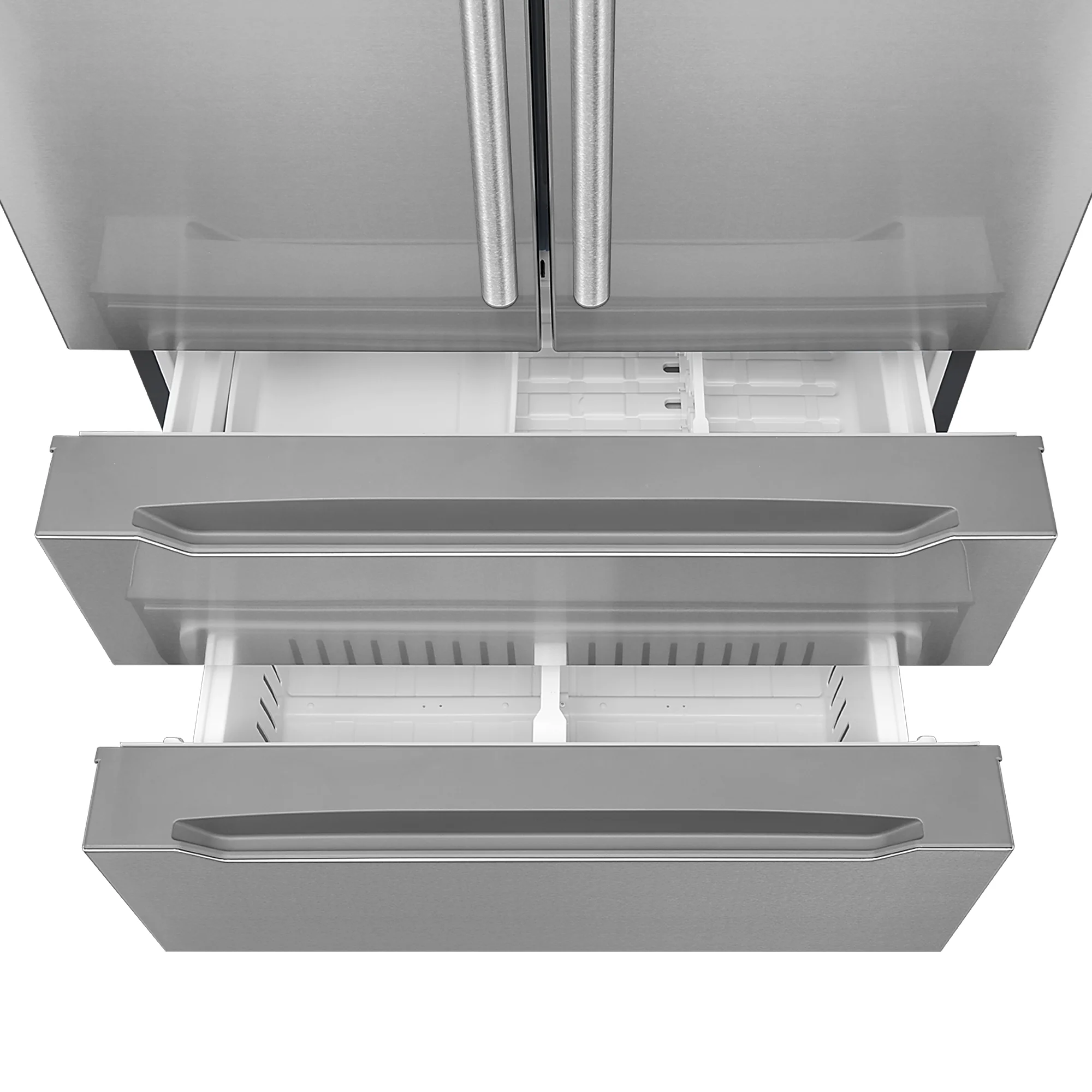 Cosmo 5 Piece Kitchen Appliance Package With 30" Electric Cooktop 30" Wall Mount Range Hood 24" Single Electric Wall Oven 30" Over-The-Range Microwave & French Door Refrigerator