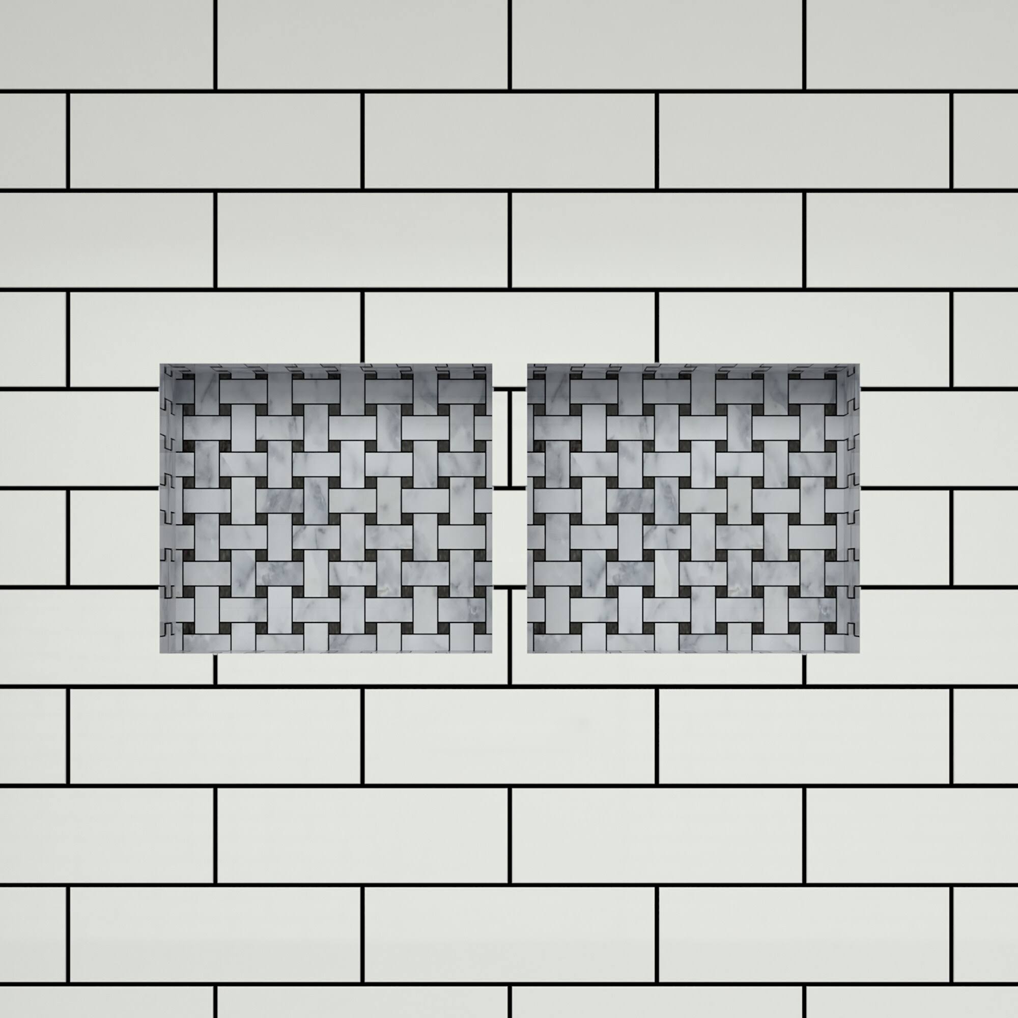 Tile Redi Rndh1614s-14 Double Niche Set