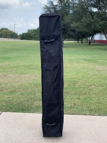 DELTA 10'x10' Pop Up Party Tent Commercial Instant Party Wedding Canopy Shelter Ez + Wheel Bag + 4 Weight Bags -10'x10' D Model White