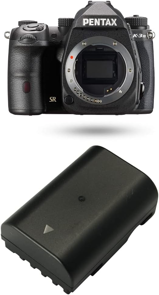 Pentax K-3 Mark III Flagship APS-C Black Camera Body - 12fps, Touch Screen LCD, Weather Resistant Magnesium Alloy Body with in-Body 5-Axis Shake Reduction. 1.05x Optical viewfinder with 100% FOV