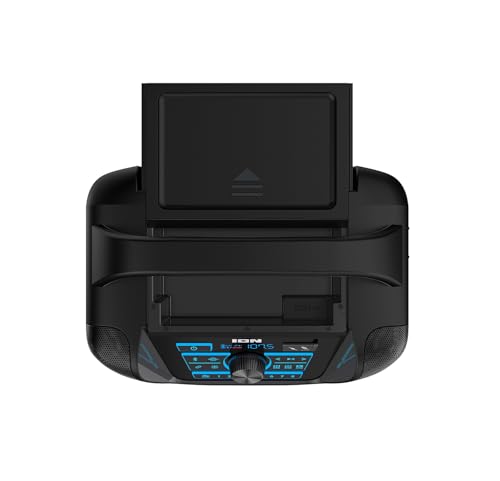ION Block Rocker - Portable Bluetooth Outdoor Party Speaker with Karaoke Microphone, Battery, 4 Speakers, Radio, USB Port, App, Water-Resistant, 120W