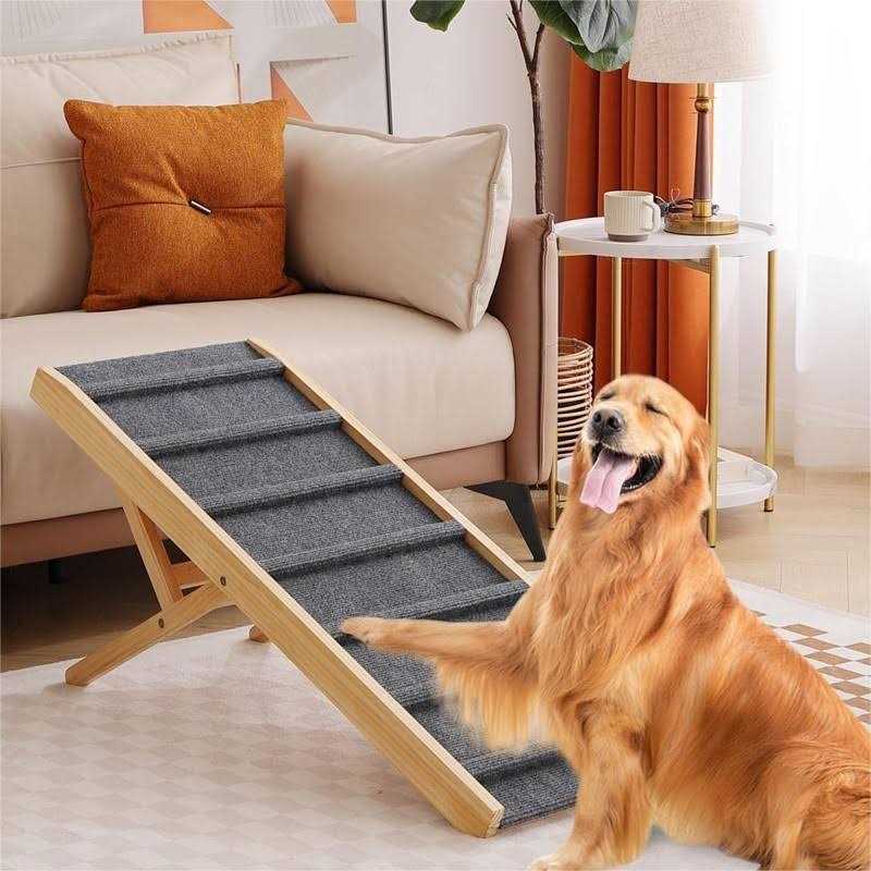 Smilebaby Large Dog Pet Ramp Stairs for Bed Car Truck Couch SUV,Dog Pet Ramp for Small Large Dogs Pets to Get on High Bed Truck Couch Sofa - Pet Supplies online store