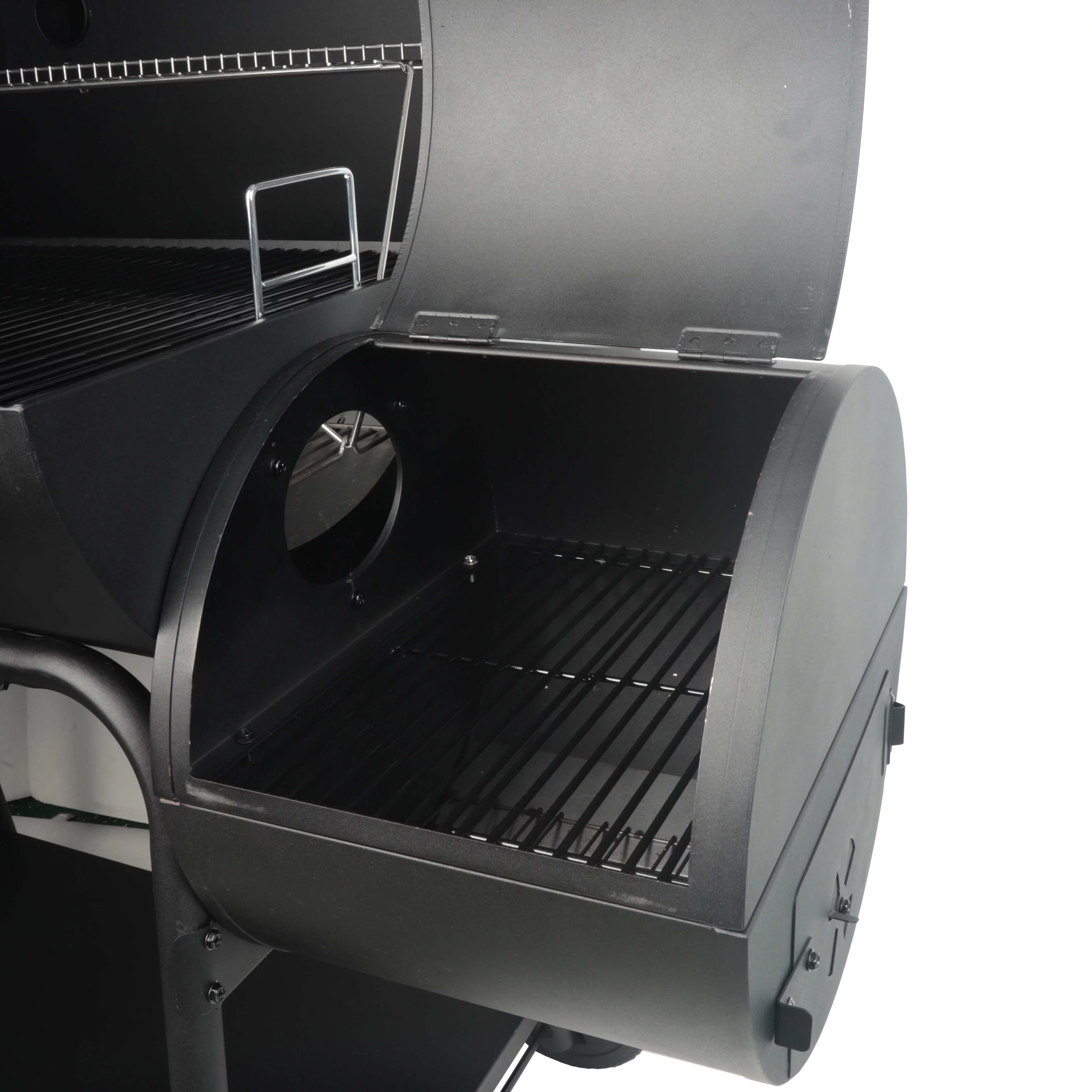 Expert Grill 28" Offset Steel Charcoal Smoker Grill with Side Firebox, Black