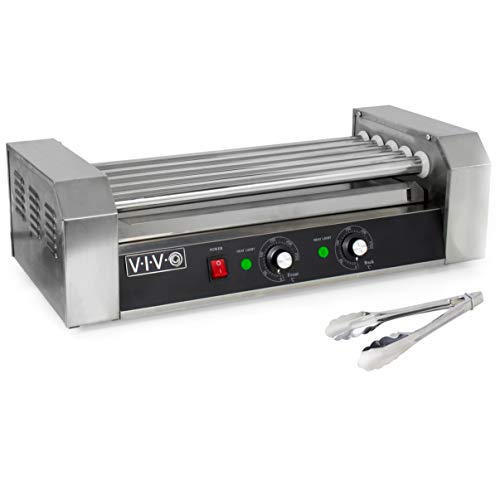 VIVO Electric 12 Hot Dog and 5 Roller Grill Cooker Warmer