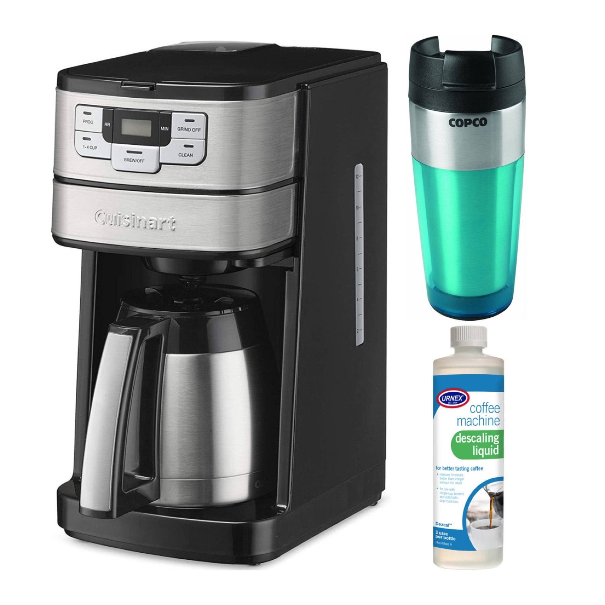 Cuisinart DGB-450 Blade Grind and Brew 10-Cup Thermal Carafe Coffeemaker Bundle, Black