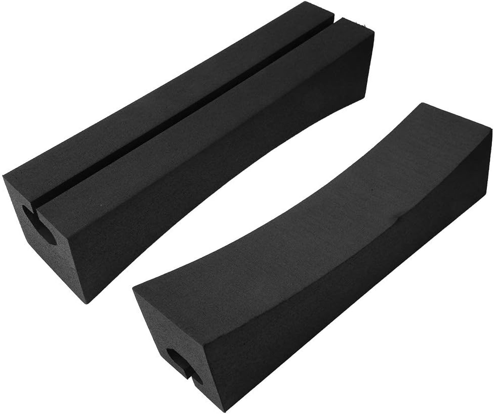 Jadeshay Car Roof Rack Replacement Foam, Universal Soft Standard Foam Block for Roof Racks Car-Top Replacement with Stand-up Paddle Pack of 2