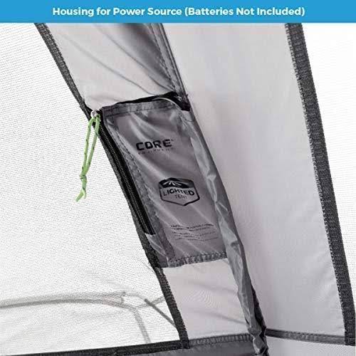 Core Equipment 14& x 9& 9-Person Lighted Instant Cabin Tent