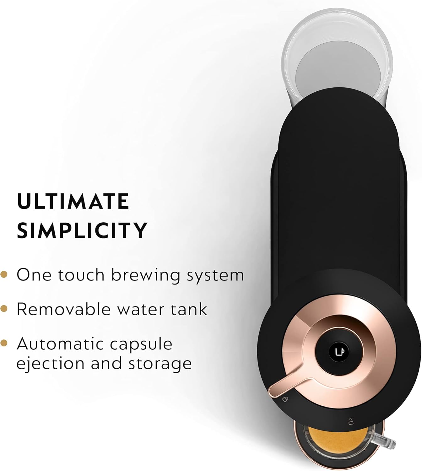 Nespresso Vertuo Next Coffee and Espresso Machine by De'Longhi with Milk Frother ,1100 ml, Deluxe Matte Black Rose Gold