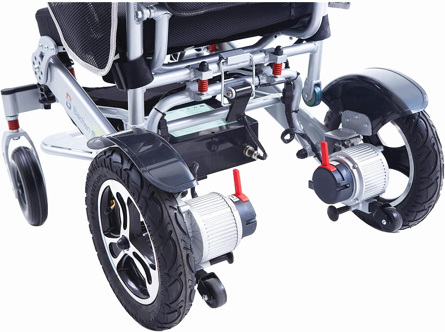 Rubicon DX17 Automatic Foldable Electric Wheelchairs for Adults - Deluxe One Click Fold and Unfold - Super Horse Power (600W Motor Power) - Longest Range (up to 25miles with 20AH Battery)